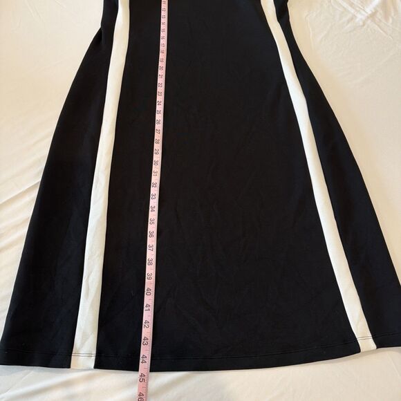Spanx Sz XL Air Essentials Dress Black White Tank Midi Minimalist Travel Capsule - Picture 11 of 15